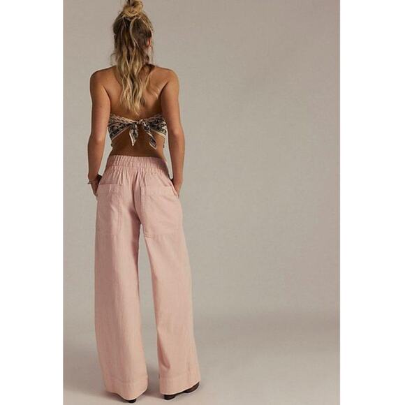 Free People Pants - Free People -  Easy Breezy Pull on Jeans - Large - Blush Pink